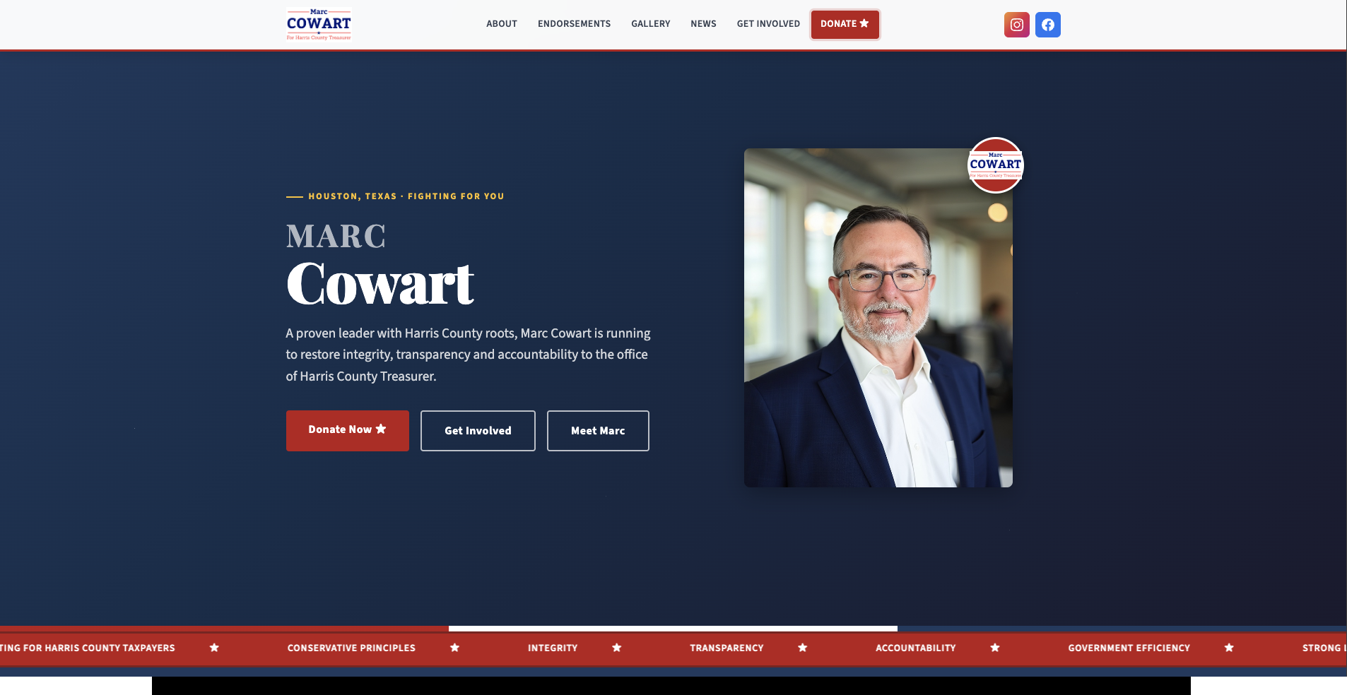Political Campaign Website
